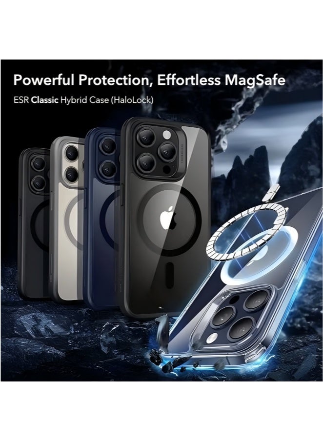 جراب مغناطيسي شفاف لهاتف iPhone 16 Pro | مقاوم للاصفرار والخدش | مقاوم للصدمات مع زوايا حماية هوائية | جراب قوي متوافق مع MagSafe - Image 5