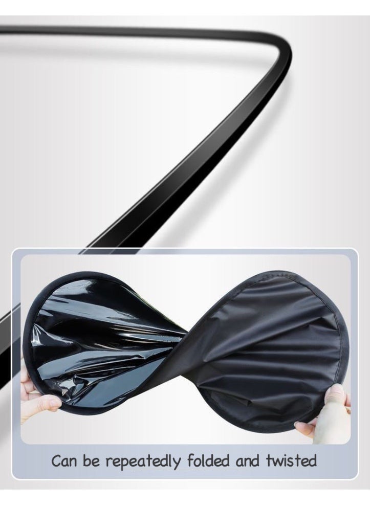 Magnetic Sun Shade for Car Windows 2-Piece Set, Universal Foldable Cover Blocks Heat & UV, Ideal for Desert Climate and Family Car Privacy - Image 5