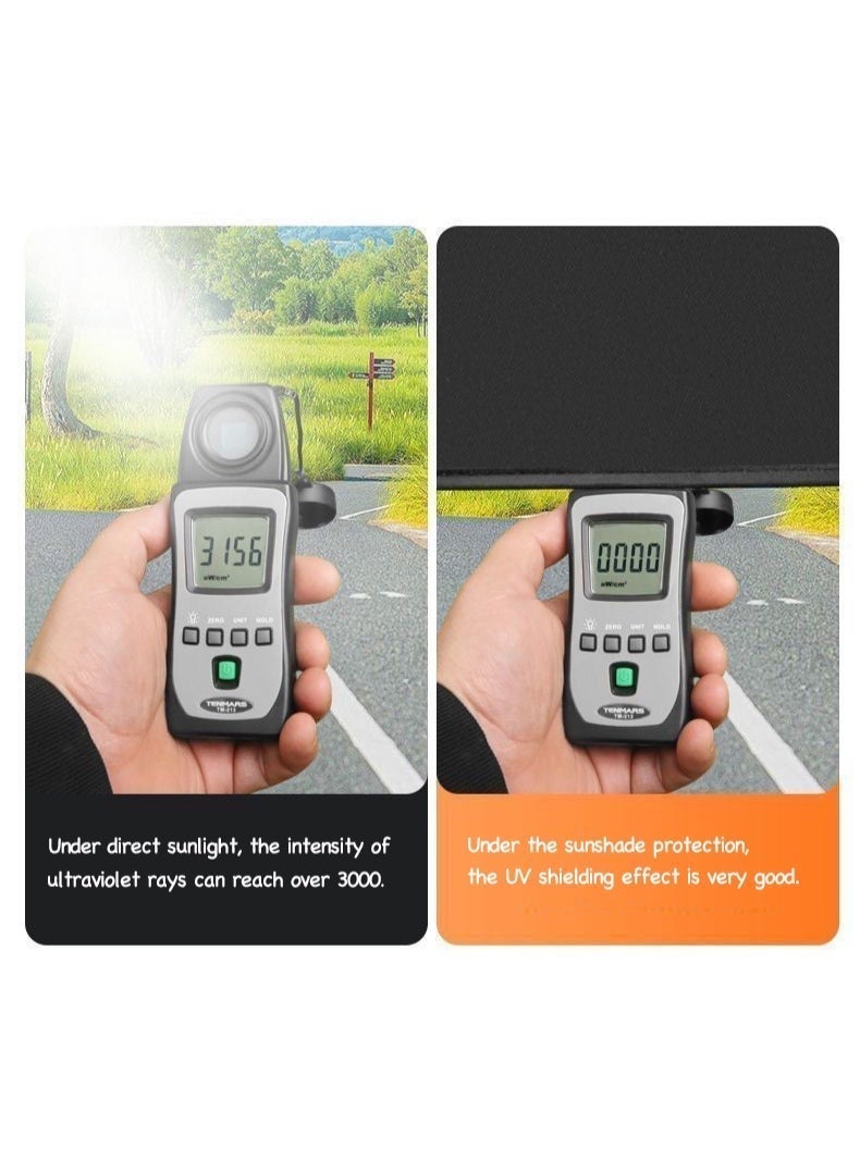 Magnetic Sun Shade for Car Windows 2-Piece Set, Universal Foldable Cover Blocks Heat & UV, Ideal for Desert Climate and Family Car Privacy - Image 4