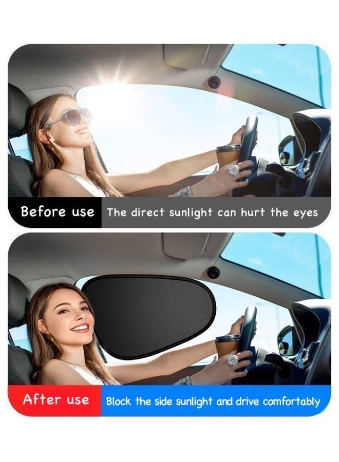 Magnetic Sun Shade for Car Windows 2-Piece Set, Universal Foldable Cover Blocks Heat & UV, Ideal for Desert Climate and Family Car Privacy - Image 3