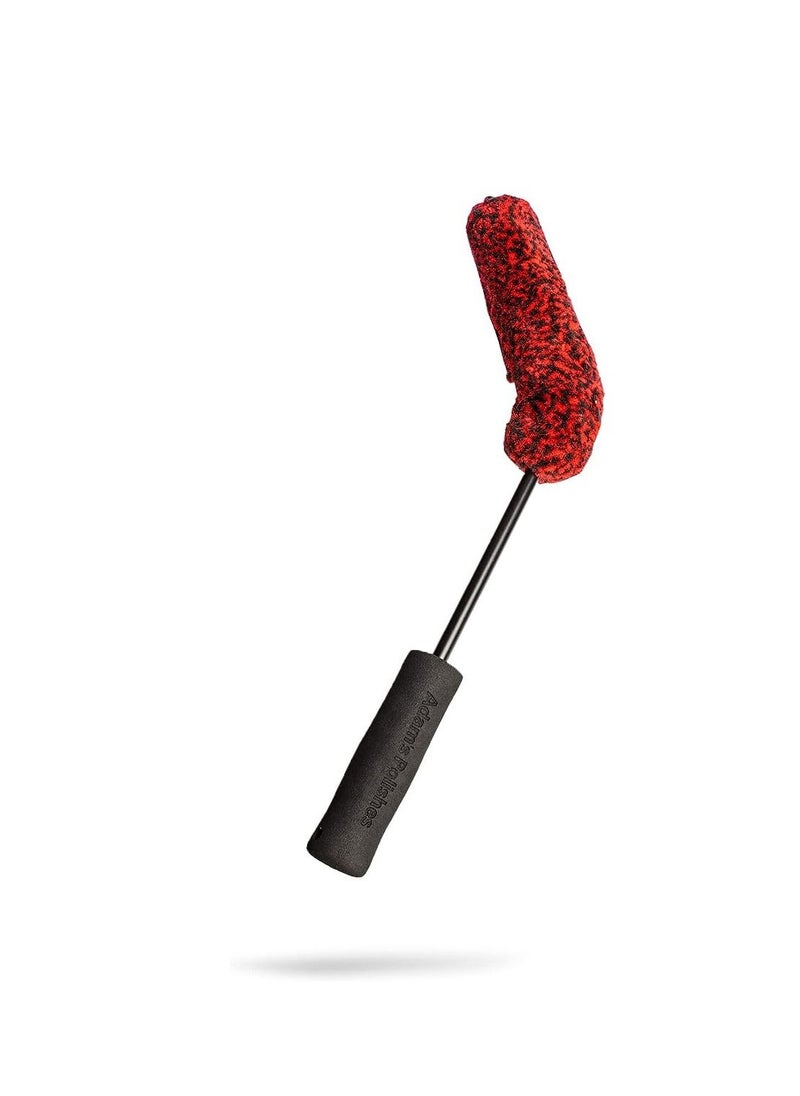 Adam's Polishes - Adam's Barrel Brush - Adjustable Wheel Cleaning Tool W/Soft Wool Fibers - Remove Brake Dust & Dirt Behind Your Rim Accessories - Wash & Restore Shine to Your Car Boat RV Bike Or Motorcycle (Small). - Image 1