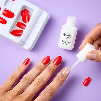 Elegant Touch Brush On Nail Glue Clear 6ml Packaging may vary Pack of 2 - Image 2