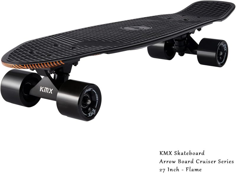 KMX Skateboard 22 and 27 Inch, Classic Mini Cruiser Skateboard for Boys, Girls, Kids, Students, Adults, Teens, Mini Cruiser Board for Beginners and Advanced - Image 4