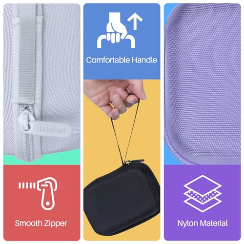 Lebakort Hard Case Compatible with JBL GO 4 GO 3 Portable Speaker (Black Case) - Image 5