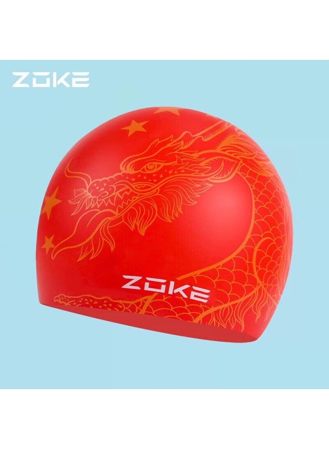 Zoke قبعة سباحة للأطفال، سيليكون مقاوم للماء، مريحة، حماية للأذن والشعر، قبعة سباحة للجنسين للأولاد والبنات، 623503227 - Image 2