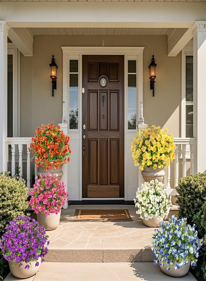 Besteek 16 Bundles Artificial Flowers for Outdoors Decoration, Fake Pansy Flowers UV Resistant Silk Faux Pansies Spring Plants for Outside Planter Window Box Front Door Yard Home Decor, Mixed Colors - Image 3