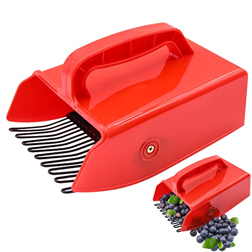 LFSEMINI 1 Pack Berry Picker, Berry Pickers and Rakes with Metallic Comb and Ergonomic Handle for Easier Berry Picking, Blueberry Rake Scoop for Blueberries, Lingonberries and Huckleberries - Image 1