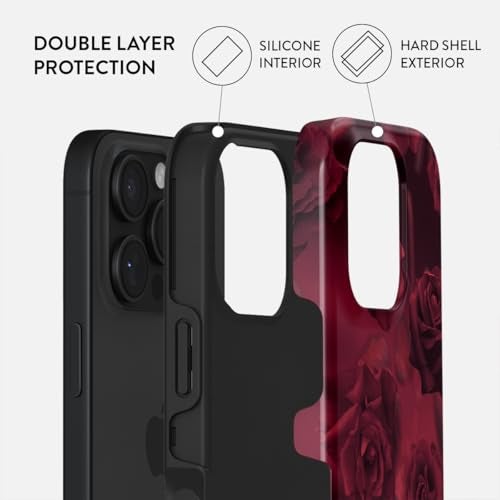 BURGA Unisex Phone Case for iPhone 16 ProMax – Dual-Layer Hybrid Design with Shock-Absorbing TPU & Durable Exterior, Scratch-Resistant Finish and Raised Bezel Edge for Screen Protection & Daily Use - Image 2