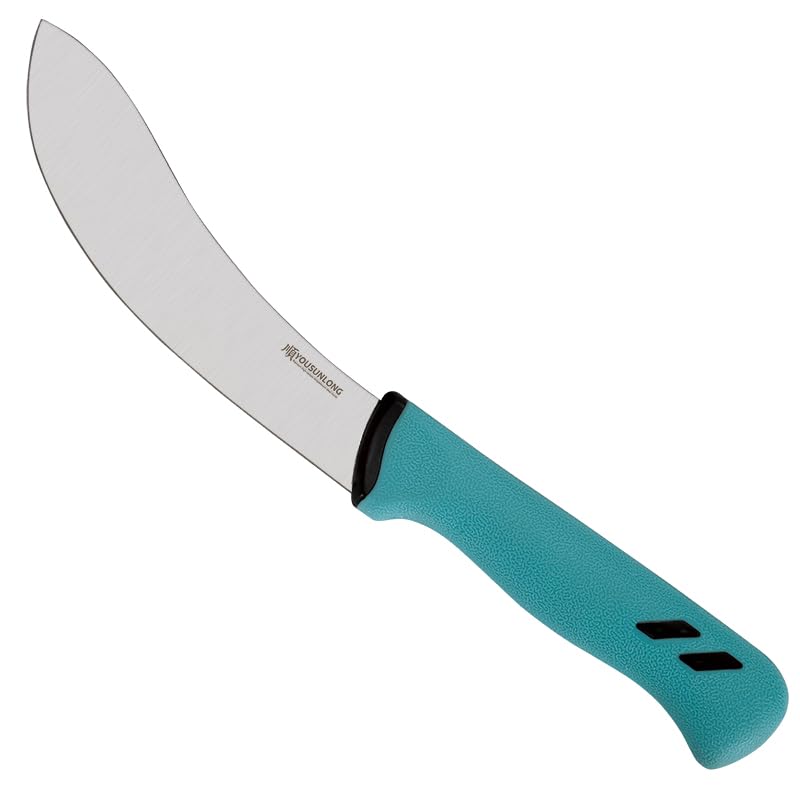 YOUSUNLONG Skinning Knife Professional Beef Skinning Knife 6 Inch - Premium High Carbon Molybdenum Steel Blade - Santoprene Handle - Image 1