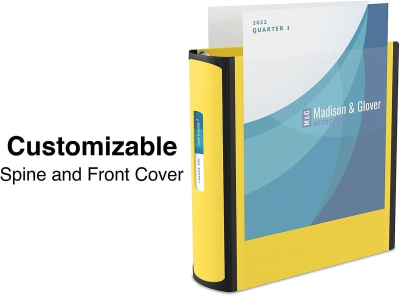 Staples 3inch 3Ring Better Binder Yellow 2Pack ST55895CCVS - Image 3