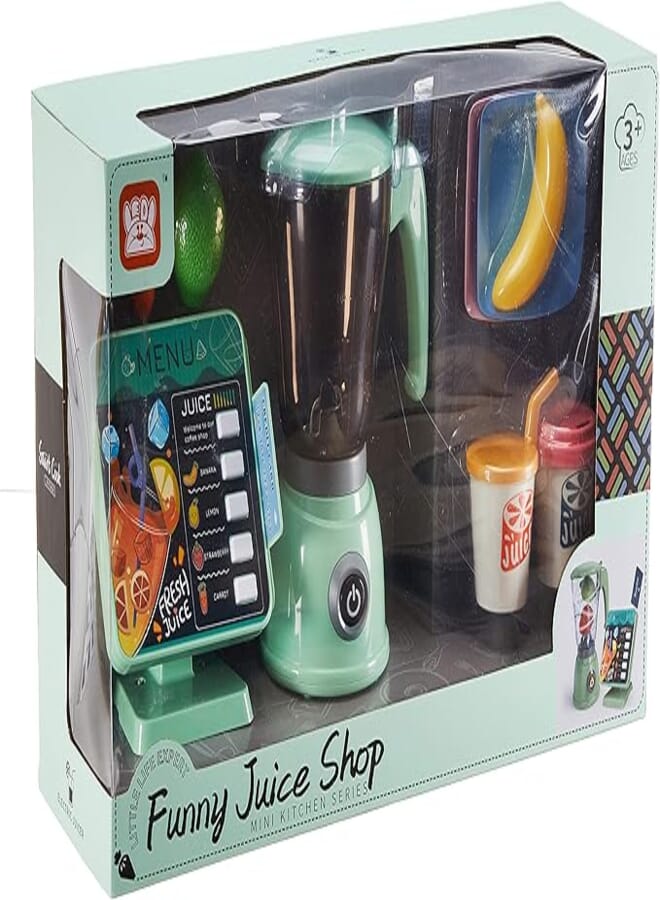 SMART COOK LITTLE LIFE EXPERT FUNNY JUICE SHOP MINI KITCHEN SERIES LIGHT-MUSIC-EYE 11 PCS