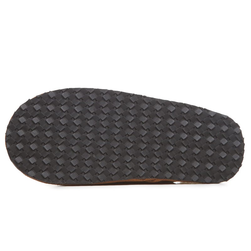 Lucky Brand Boy's Micro-Suede Scuff Slippers, Kids House Shoes with Plush Lining - Tan, Size 2/3 - Image 4