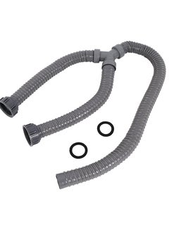 LAWAZIM Y-Shaped Sewer Drain Pipe - 35-35-70cm - Flexible, Durable Plastic Drain Hose for Kitchen and Bathroom Sinks, Ideal for Plumbing Projects, Easy Installation for Homeowners and DIY Contractors  - Image 1