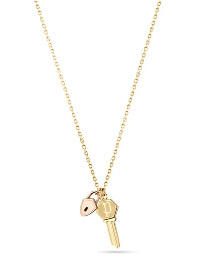 POLICE necklace For Women in Gold color