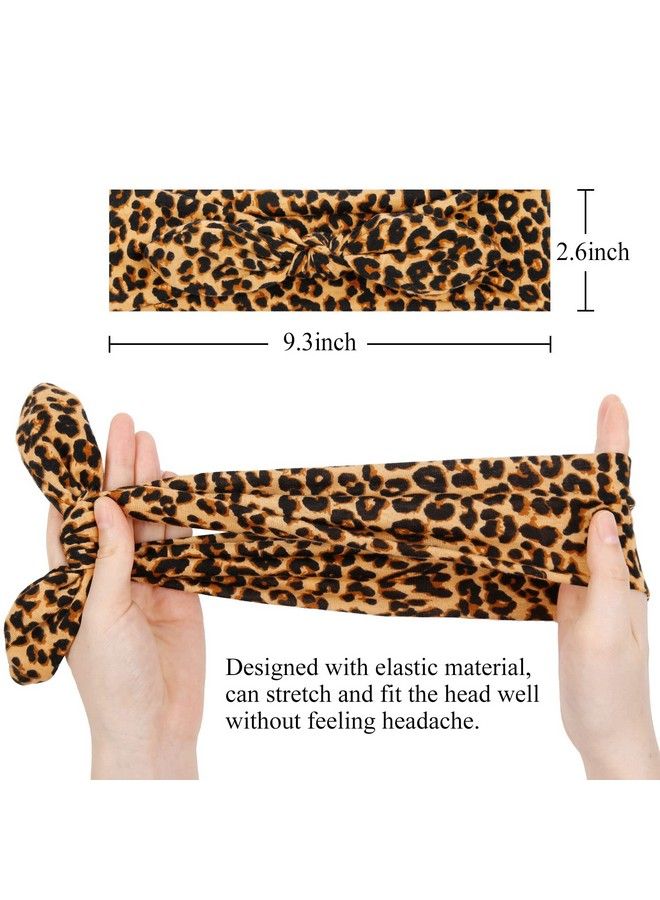 Huachi 12 حزمة من أربطة الرأس على شكل قوس للنساء، أربطة شعر مرنة، رباط رأس معقود، آذان أرنب، عمامة، موضة، رياضة، إكسسوارات شعر لطيفة - Image 3