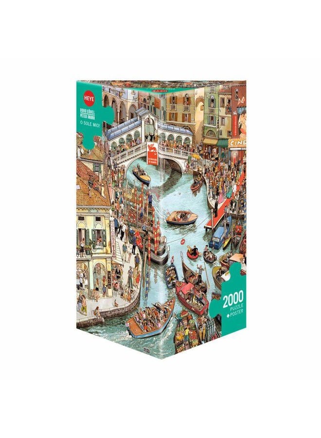 Heye لعبة الألغاز: - مثلث: جوبيل وكنور، أو سول ميو! (2000 قطعة) - Image 1