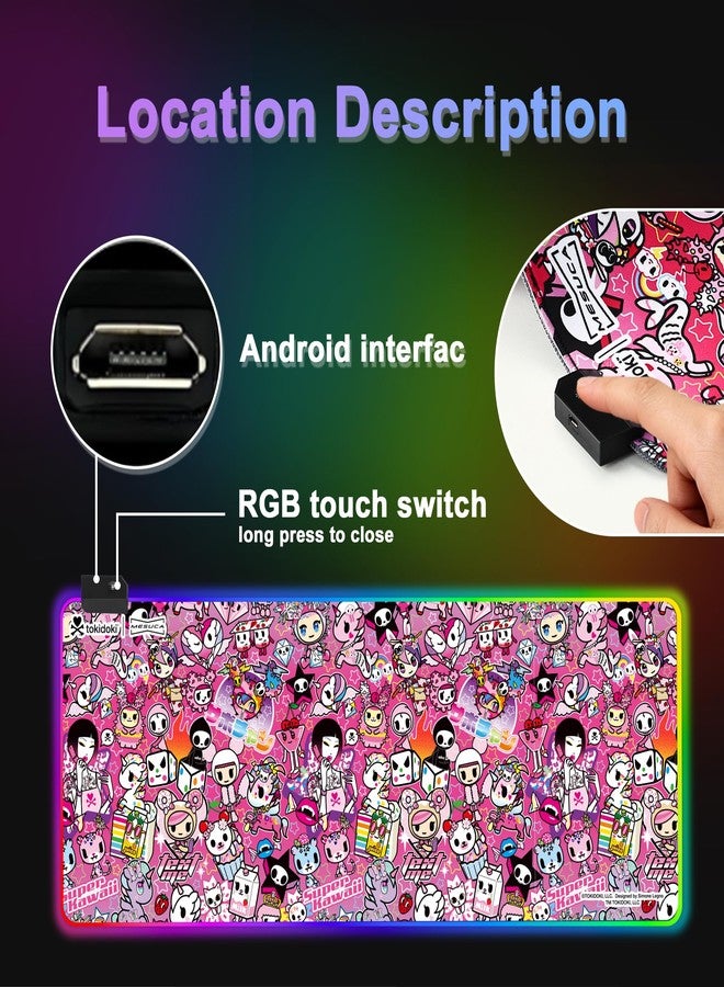 tokidoki Unicorno RGB Mouse Pad,Large Gaming Mouse Pad, Y2k - Image 2