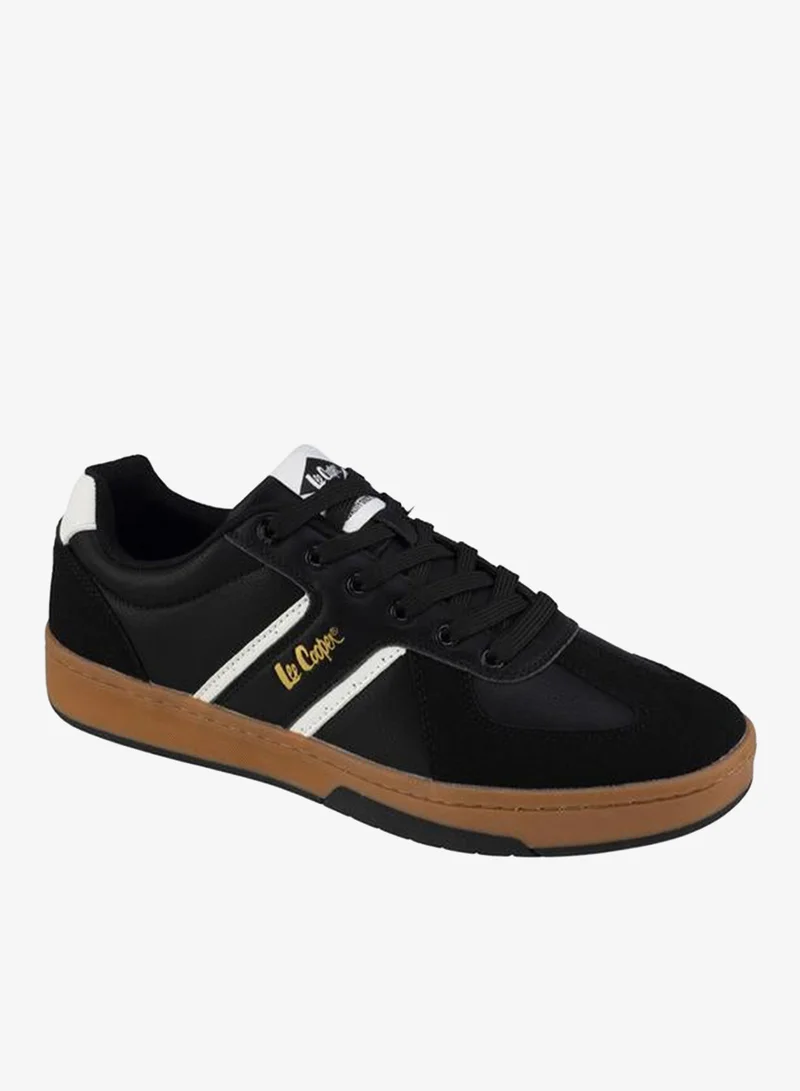 لي كوبر Men Logo Print Lace-Up Sneakers