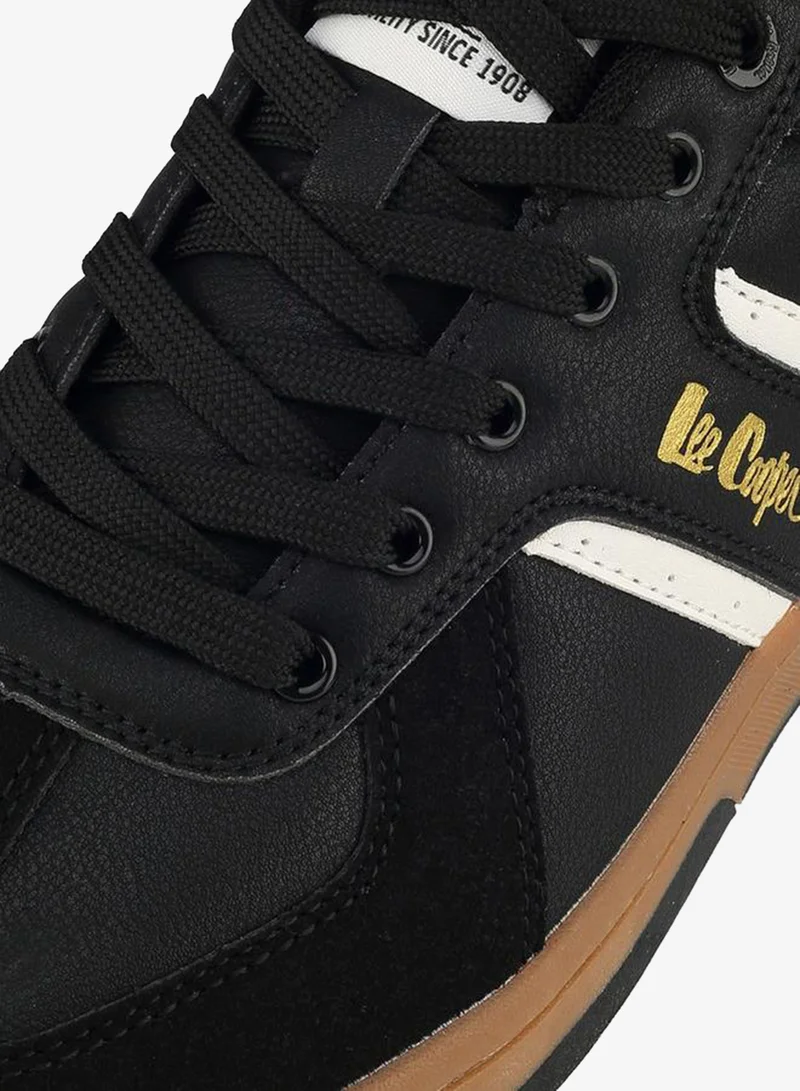 Lee Cooper BLACK Men Logo Print Lace-Up Sneakers for Men | Best Price UAE