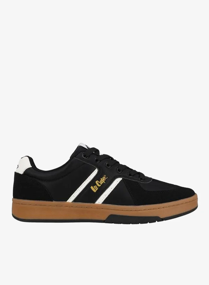 Lee Cooper BLACK Men Logo Print Lace-Up Sneakers for Men | Best Price UAE