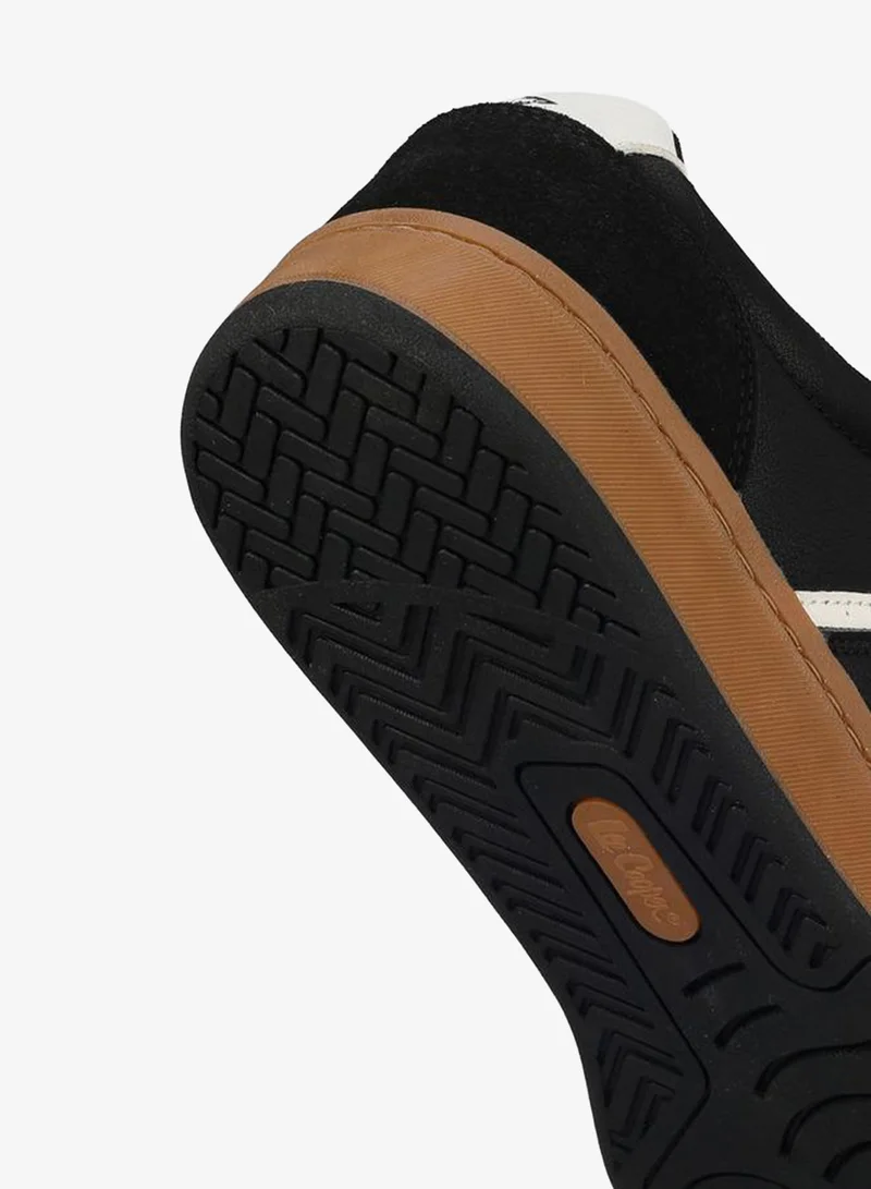 Lee Cooper BLACK Men Logo Print Lace-Up Sneakers for Men | Best Price UAE