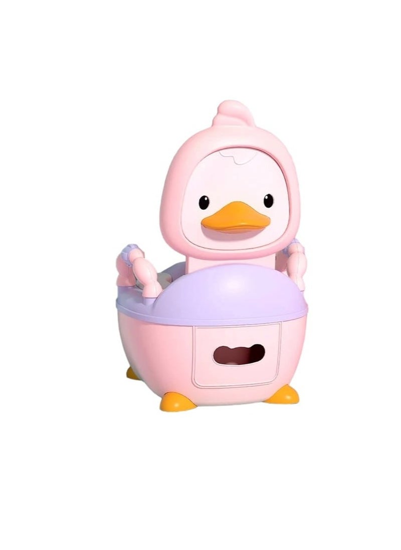 Generic Baby Toilet Training Seat with Handles Toddler Potty Chair with High Back Support and Removable Pot Lid  - Image 1