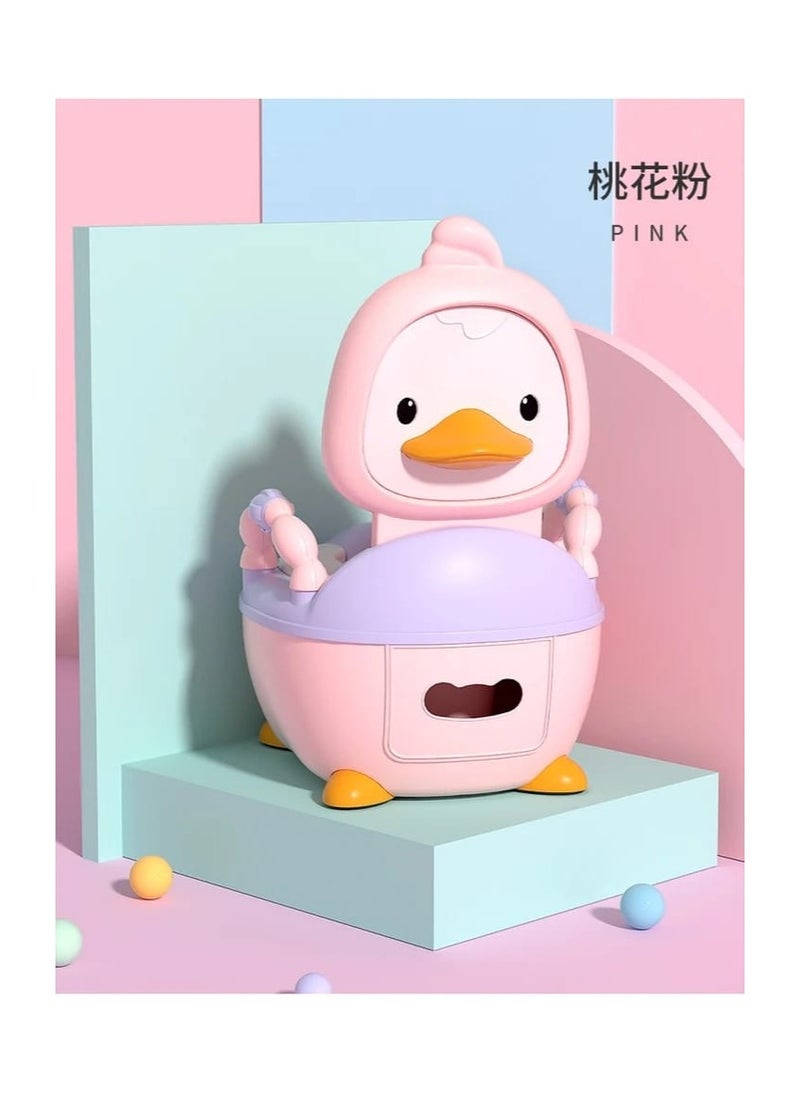 Generic Baby Toilet Training Seat with Handles Toddler Potty Chair with High Back Support and Removable Pot Lid  - Image 3