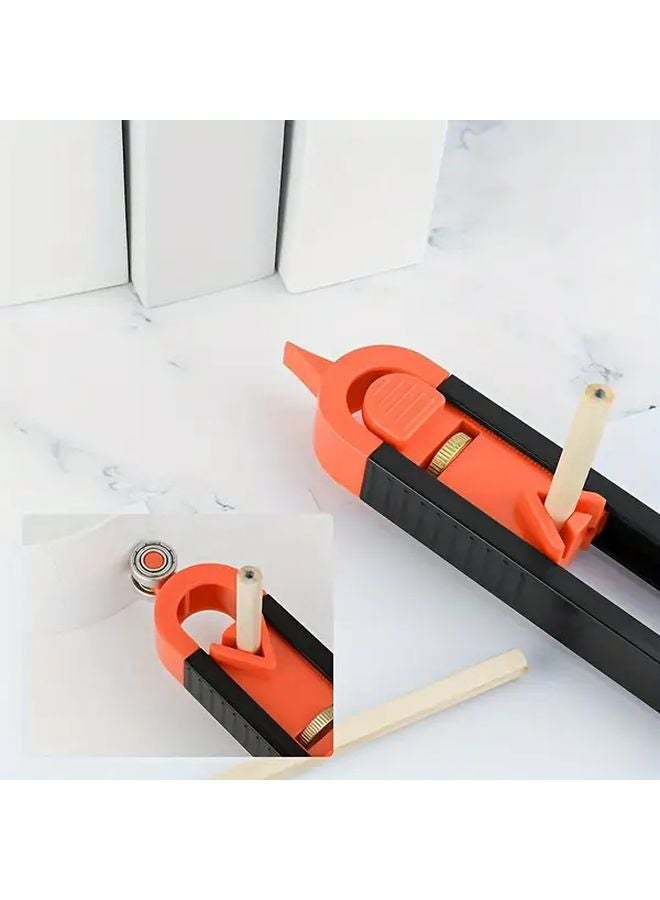 11Pcs Black Orange Woodworking Contour Scribing Tool Set With 10 Pencils - Image 3