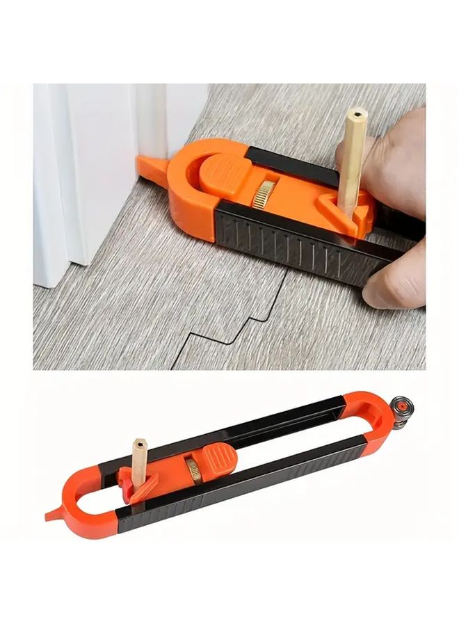 11Pcs Black Orange Woodworking Contour Scribing Tool Set With 10 Pencils - Image 2