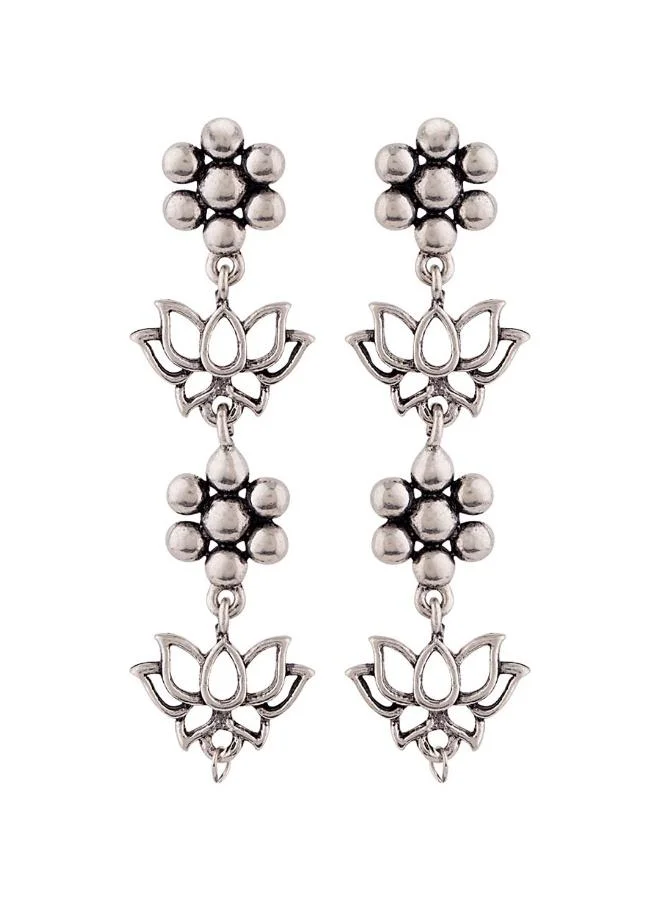 VOYLLA Work Essentials Layered Floral Earrings