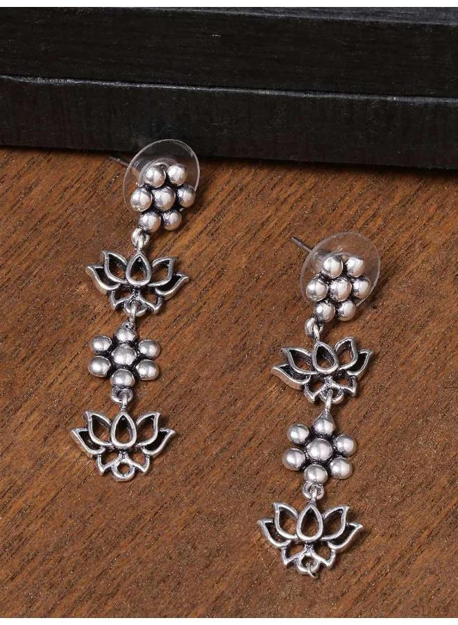 VOYLLA Work Essentials Layered Floral Earrings