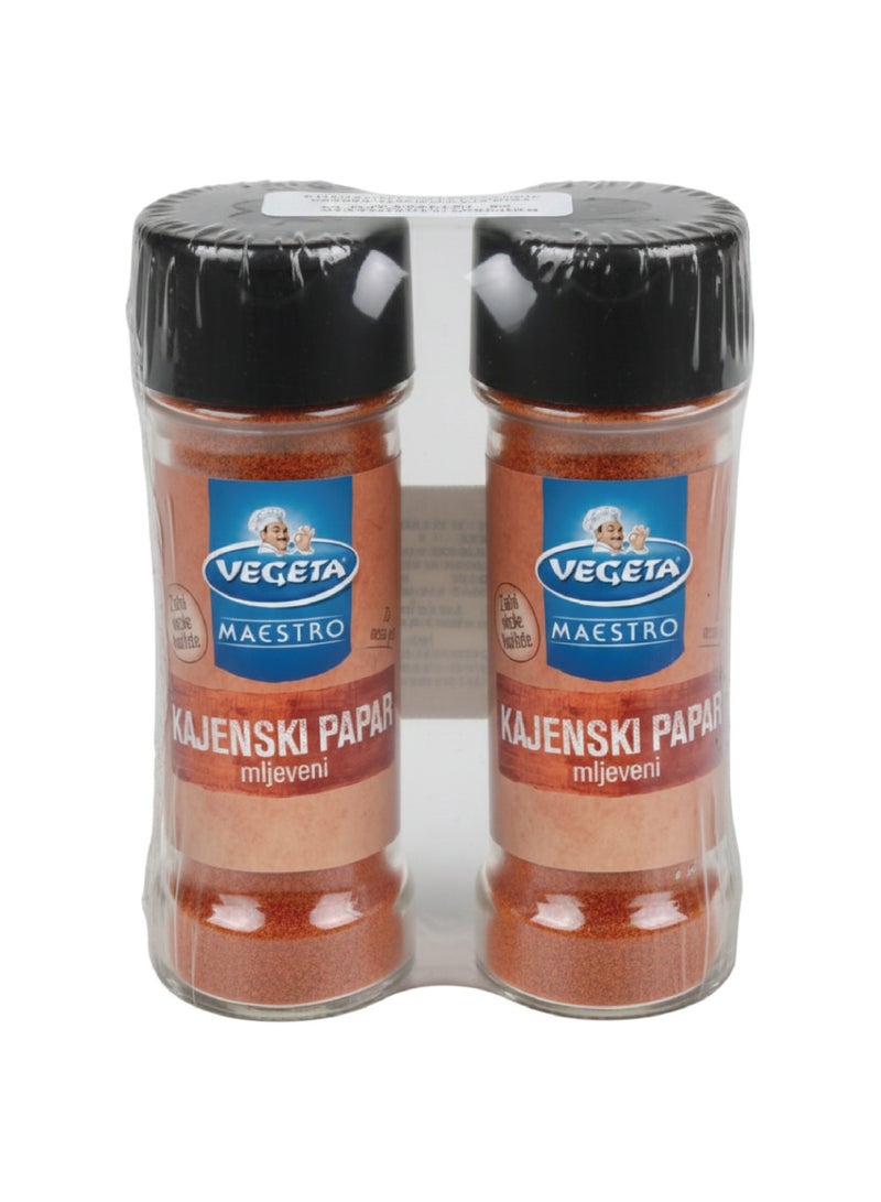 Vegeta فلفل كايين مطحون من فيجيتا ناتور 38 جرام - توابل طبيعية 100% (عبوة من 2) - Image 1