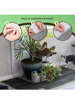oldlaiben 2 Pieces Cat Deterrent Mat, Scat Mat for Cats with Spikes, Cat Repellent Indoor Furniture, Outdoor Garden Fence Animal Barrier, Prickle Strips Network Digging Stopper Outdoor Spike Deterrent Mat, 34*42cm  - Image 5
