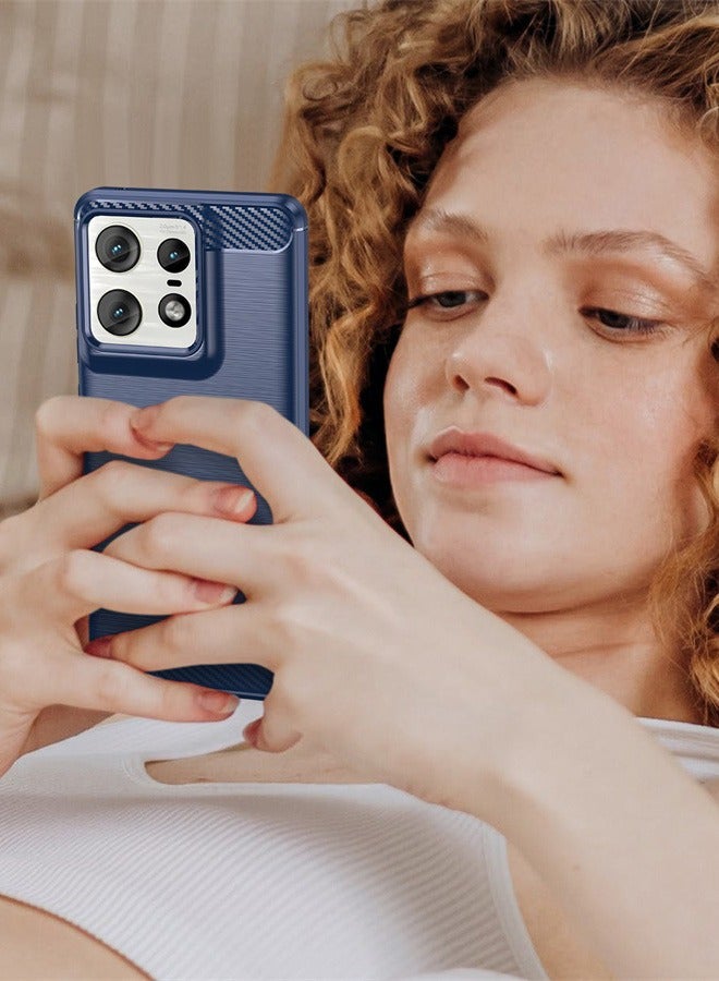 غطاء حماية واقٍ لهاتف موتورولا إيدج 50 برو 5G أزرق - Image 2