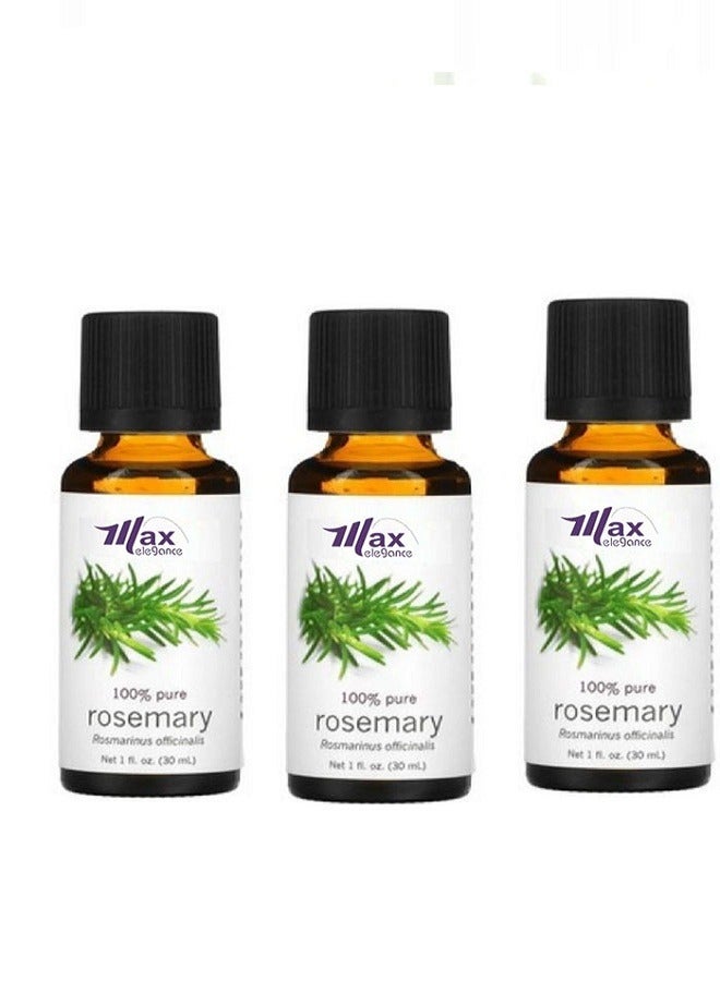 Max Pure rosemary essential oil is a three-piece clear - Image 1