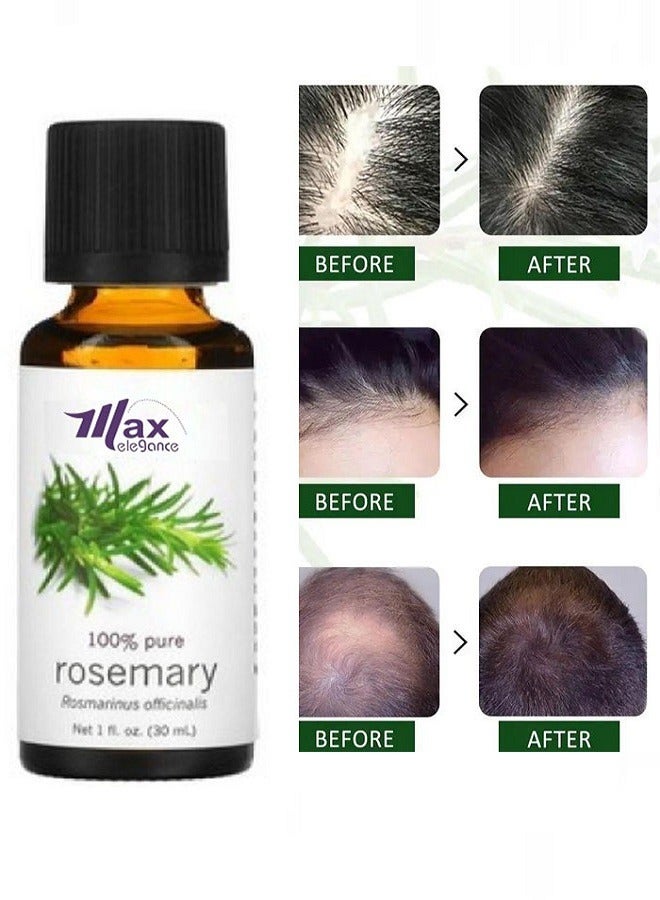 Max Pure rosemary essential oil is a three-piece clear - Image 2
