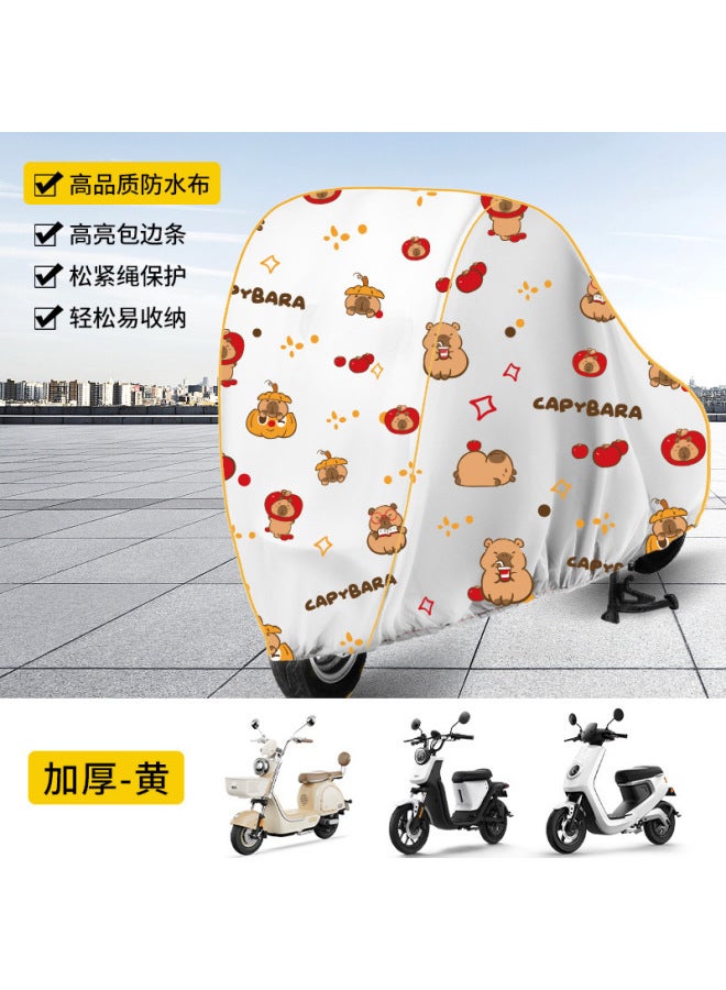 Electric Car Cover Rainproof Sunscreen Dust Cover Eva Car Cover Battery Car Motorcycle Car Coat Thickened Durable Car Cover