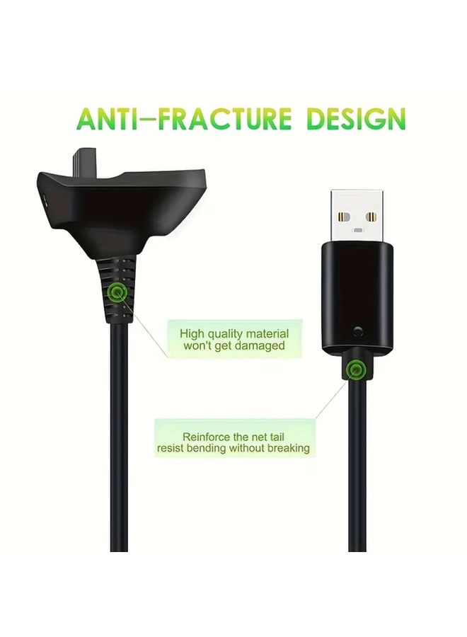 1 قطعة كابل شحن USB لاسلكي لأجهزة تحكم Xbox 360 و 360 Slim - Image 3