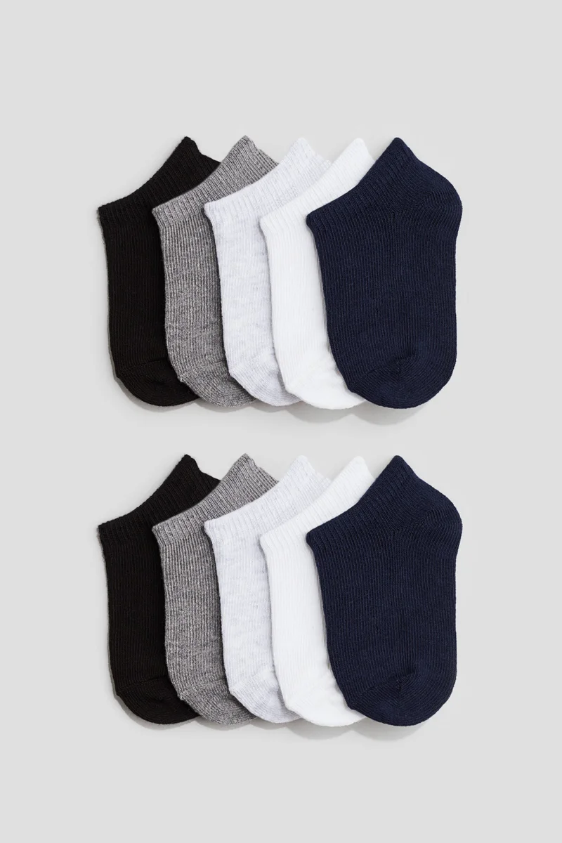 H&M 10-pack shaftless socks