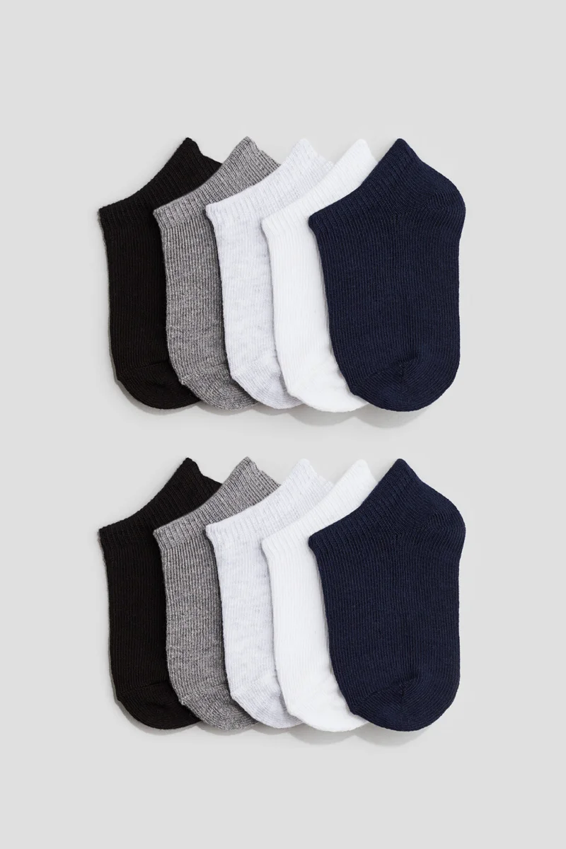 H&M 10-pack shaftless socks
