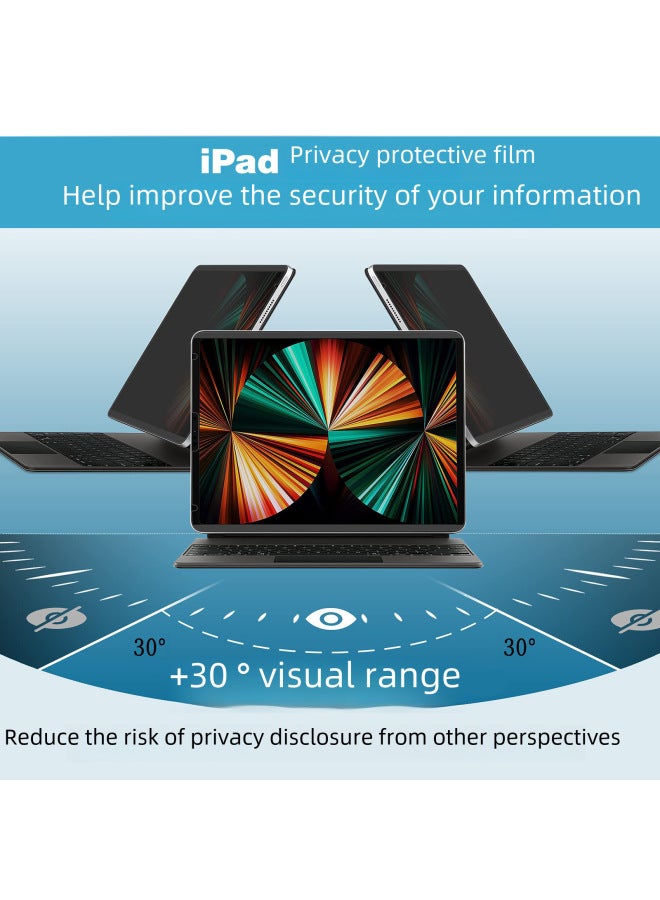 Removable Magnetic Anti-peep Film For IPad 11-inch 10.9-inch Mini6 Magnetic Anti-peep 12.9 Anti-glare-Color:Magnetic Anti-DDoS Film 】-Size:Ipad Mini6/7( 8.3inch ) - Image 2