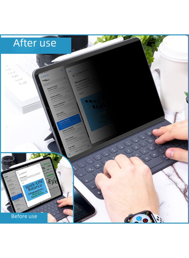 Removable Magnetic Anti-peep Film For IPad 11-inch 10.9-inch Mini6 Magnetic Anti-peep 12.9 Anti-glare-Color:Magnetic Anti-DDoS Film 】-Size:Ipad Mini6/7( 8.3inch ) - Image 3