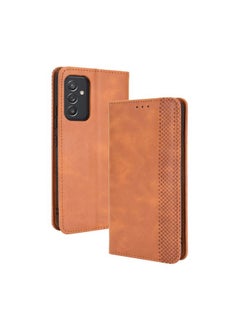 Generic Case Cover For Samsung Galaxy A82 5G / Quantum 2 5G Magnetic Buckle Retro Crazy Horse Texture Horizontal Flip Leather Case with Holder & Card Slots & Photo Frame Brown 