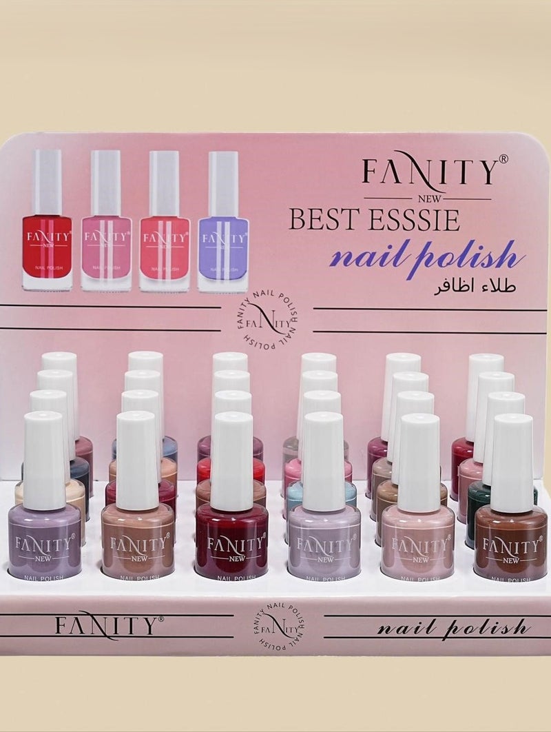 24-Piece Nail Polish Multicolour
