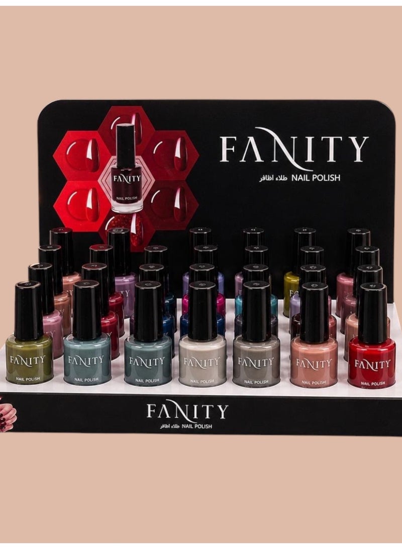 24-Piece Nail Polish Multicolour