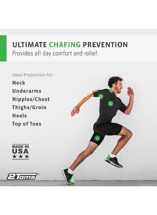 2Toms SportShield, Original Formula, All-Day Anti Chafe and Blister Prevention, Waterproof Protection from Chafing and Skin Irritation, 1.5 Ounces, 2 Bottles - Image 2