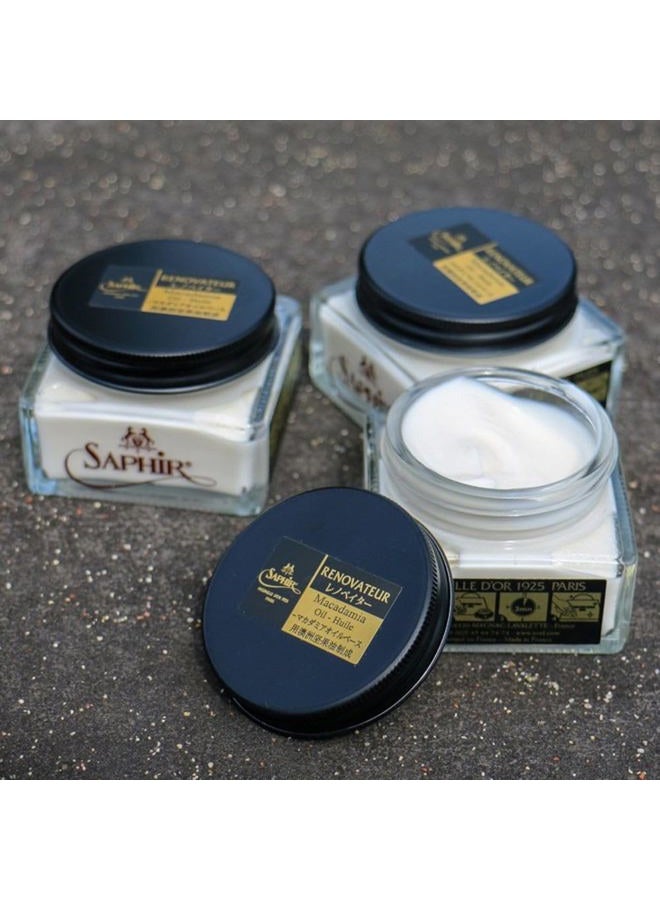 Saphir NOIR Medaille d'Or Renovator – All-Purpose Leather Shoe Cleaner & Conditioner - Image 4