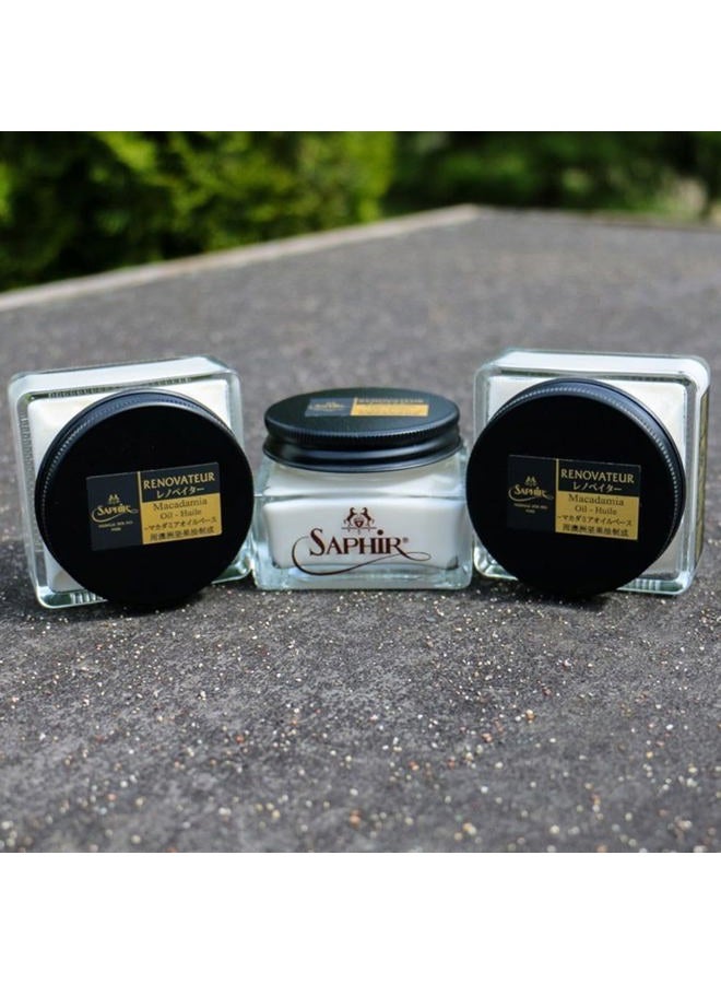 Saphir NOIR Medaille d'Or Renovator – All-Purpose Leather Shoe Cleaner & Conditioner - Image 2