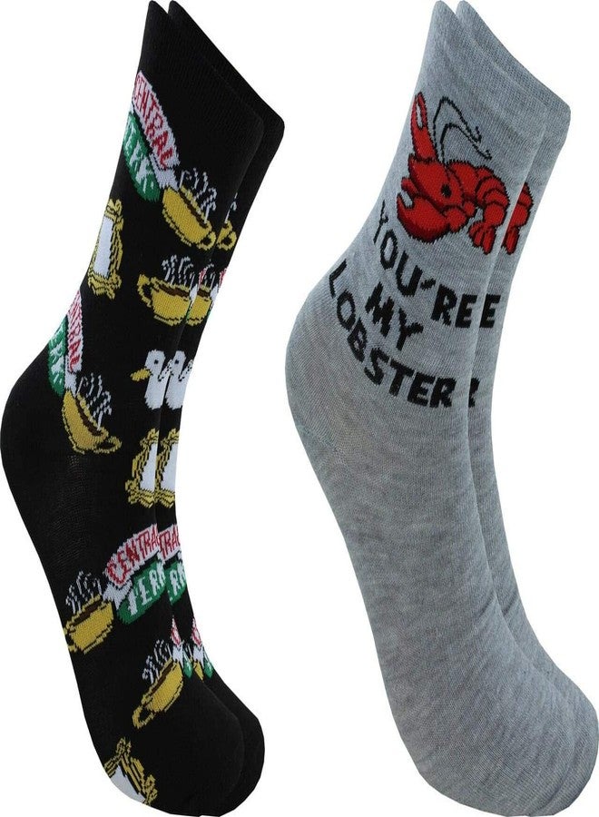 Hyp Friends You're My Lobster Juniors/Womens 2 Pair Socks Size 4-10 - Image 1