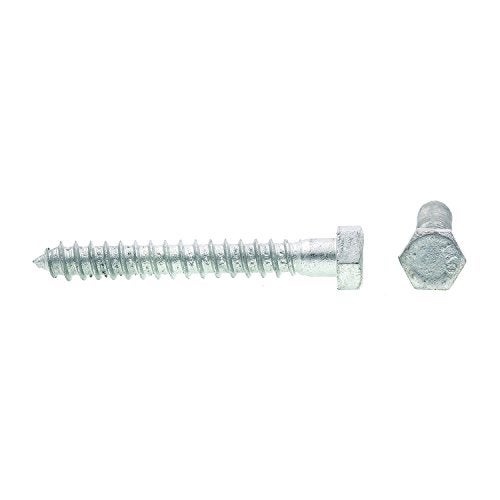 Prime-Line 9056313 Hex Lag Screws, 3/8 In. X 3 In, A307 Grade A Hot Dip Galvanized Steel (25 Pack), Zinc - Image 2